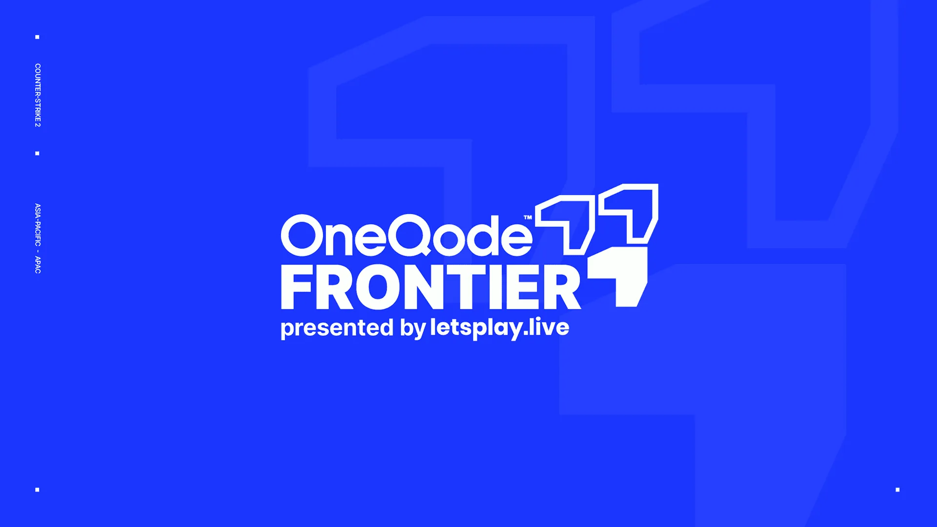 OneQode & LetsPlay.Live Announce Frontier, the Asia-Pacific Esports League