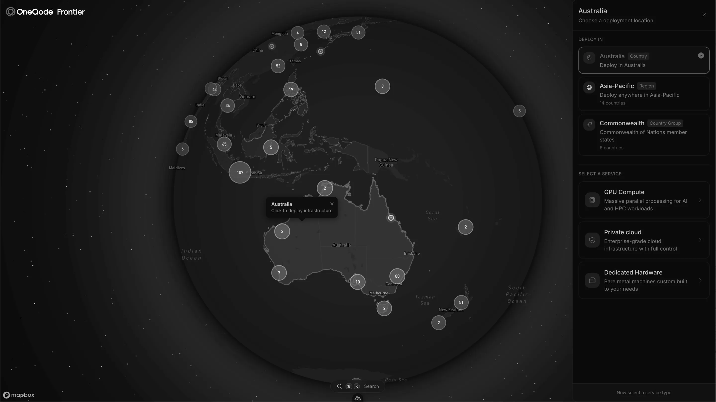 Frontier interface