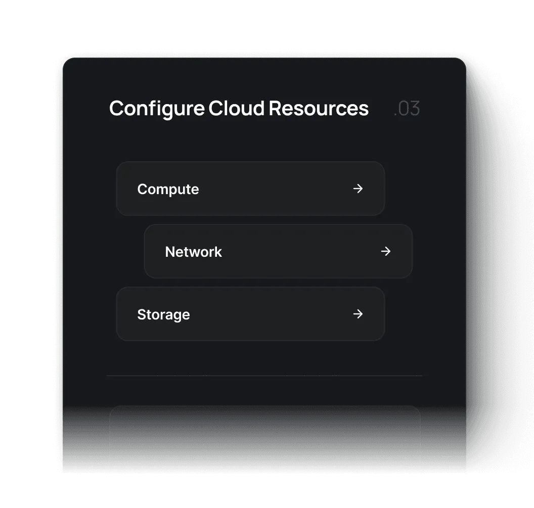 Cloud configuration dashboard